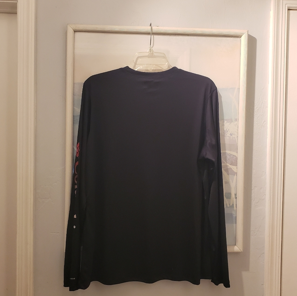 Women's Columbia Omni Freeze Long Sleeve V-Neck Solid Shirt Black Size 1X - Picture 2 of 9
